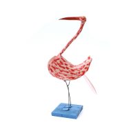 "Flamingo", 2018, madeira, plástico, arame pintados, 11x38x22cm [INDISPONÍVEL / UNAVAILABLE]