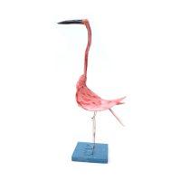 "Flamingo", 2018, madeira, plástico, arame pintados, 15x41x25cm [INDISPONÍVEL / UNAVAILABLE]