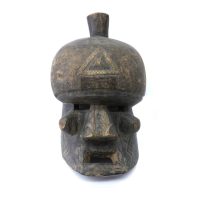 Máscara Ritual Kasangu, Salampasu, R.D. Congo, século XX, madeira, 19x34x17cm – REF CC16-606