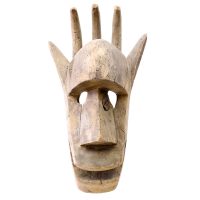 Bamana, "Máscara Hiena", Mali, século XX, madeira, 23x44x18cm