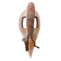 Yaka, "Máscara", R.D. Congo, século XX, madeira, tecido, corda, pigmentos, 15x36x14cm [INDISPONÍVEL / UNAVAILABLE]