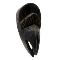 Máscara Ge Gon, Dan, Libéria / Costa do Marfim, Séc. XX, madeira, 15x30x11cm – Ref CC19-300