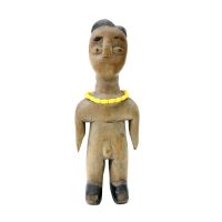 Ewe, "Boneco Gemelar Venavi", Togo ou Gana, século XX, madeira, missangas, 7x21x6cm [INDISPONÍVEL / UNAVAILABLE]