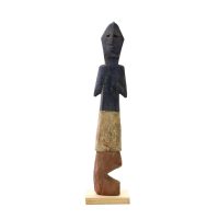 Ada Adan, Ewe, "Estatueta Adan Aklama #011", Gana ou Togo, 1970-89, madeira, pigmentos, 5x23x3cm