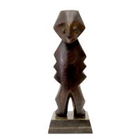 Figura Maculina, Lega, R.D. Congo, madeira, 12x33x9cm [INDISPONÍVEL / UNAVAILABLE]
