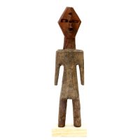 "Estatueta Aklama #63", Adangbé ou Ewe, Gana, século XX, madeira, pigmentos, 6x19x3cm [INDISPONÍVEL / UNAVAILABLE]