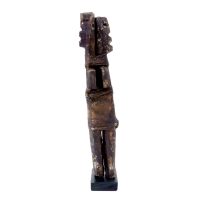 "Par de Estatuetas Aklama #90", Adangbé ou Ewe, Gana, século XX, madeira, tecido, 4x18x4cm [INDISPONÍVEL / UNAVAILABLE]