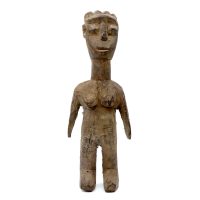 "Boneca Gemelar Venavi", Ewe, Gana, Togo ou Benim, século XX, madeira, 6x18x4cm