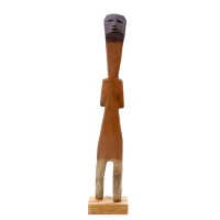 "Estatueta Aklama #187", Adangbé ou Ewe, Gana, século XX, madeira, 4x24x2cm [INDISPONÍVEL / UNAVAILABLE]