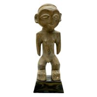 Figura Ritual Feminina, Lega, R.D. Congo, Séc. XX, madeira, 9x25x7 – Ref CC19-550 [INDISPONÍVEL / UNAVAILABLE]