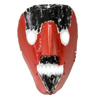 "Máscara de Rituais de Inverno", Fernando Tiza, Varge, Bragança, 2020, metal pintado, 18x24x13cm – CC20-029