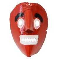 "Máscara de Rituais de Inverno", Fernando Tiza, Varge, Bragança, 2020, metal pintado, 18x24x13cm – CC20-025