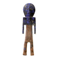 Figura Aklama antropomórfica, Adan (Adangbe), Togo/Gana, Séc. XX, madeira, pigmentos, 6x21x2cm – Ref CCAK20-078 [COLECÇÃO CRUZES CANHOTO
