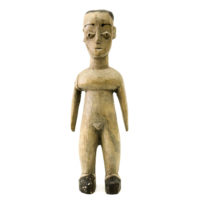 Figura Gemelar, Venavi, Ewe, Gana, Séc. XX, madeira pintada, 8x24x5cm – REF CC20-042
