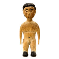 Figura Gemelar Venavi, Ewe, Gana, Séc. XX, madeira pintada, 9x22x5cm – CC20-108