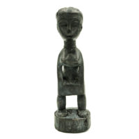 Figura Colon, Gouro, Costa do Marfim, Séc. XX (1970s), madeira pintada, 7x22x7cm – REF CC21-004