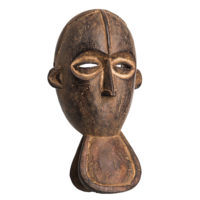 Máscara Gre, Bete, Costa do Marfim, Séc. XX, madeira, pigmentos, 17x31x12cm – Ref CCT21-046