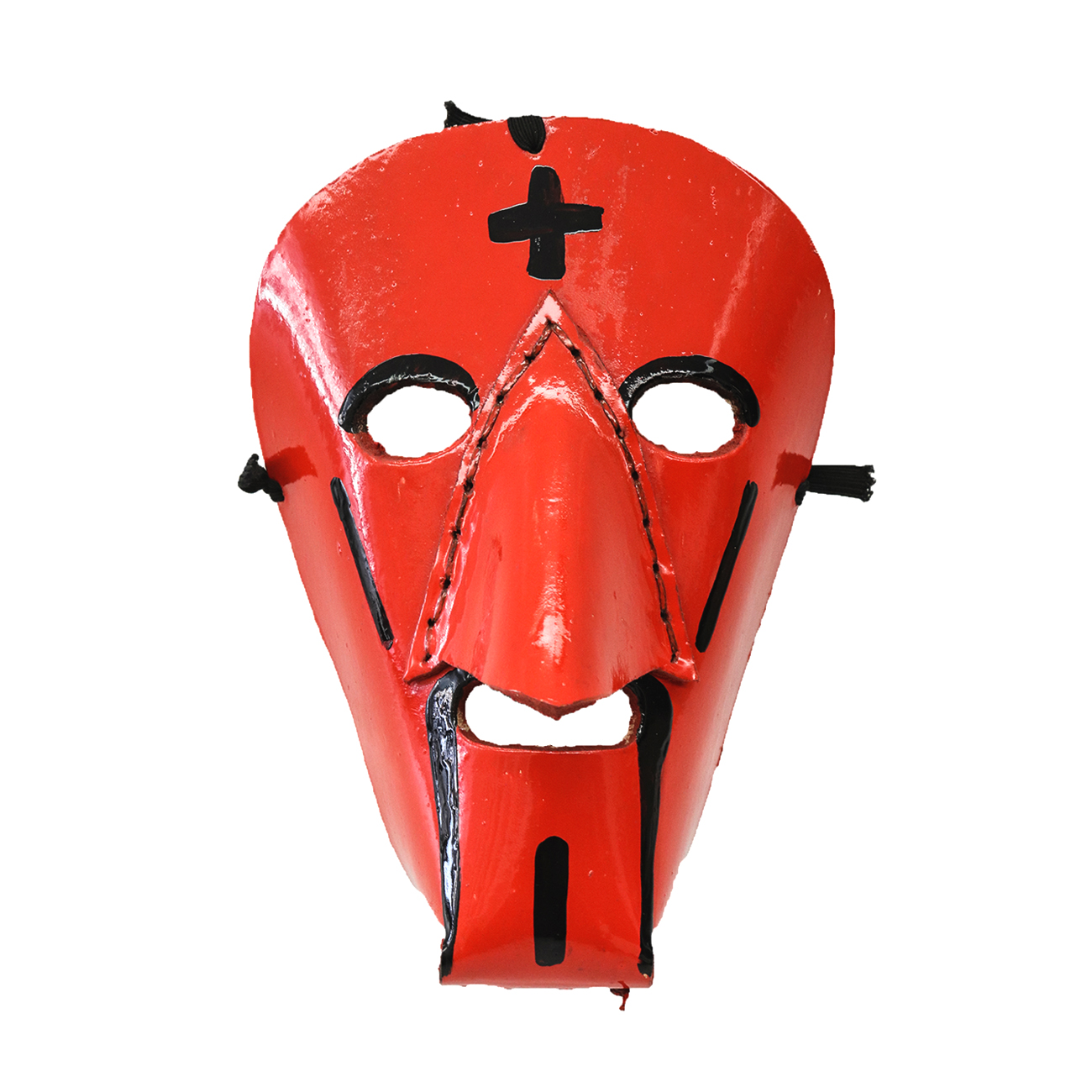 Máscara dos Rituais de Inverno de Trás-os-Montes, Filipe Costa, 2020, Podence - Macedo de Cavaleiros, couro pintado