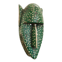 Máscara Antropozoomórfica, Bozo, Mali, séc. XX, madeira, pigmentos, 20x46x15cm – Ref CCT21-077