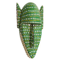 Máscara Antropozoomórfica, Bozo, Mali, séc. XX, madeira, pigmentos, 24x46x14cm – Ref CCT21-083