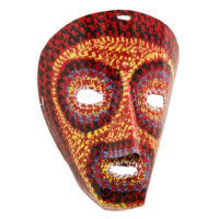 Máscara de Ritual de Inverno Transmontano, Tó Alves, Varge - Bragança, 2021, metal pintado, 17x21x14cm – Ref CCP21-162 [INDISPONÍVEL / UNAVAILABLE]