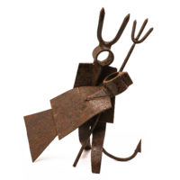 Pietá, Adriano Coutinho, Murtosa, 2022, objectos em metal oxidado, 25x31x15cm – Ref CCB22-014