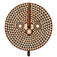 Máscara Sol, Bwa, Burkina Faso, Séc. XX, madeira, pigmentos, 65x72x7cm – Ref CCT22-024