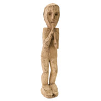 Figura Ritual Xamã, Magar, Karnali - Nepal, Séc. XX, madeira, pigmentos, 10x53x12cm – Ref CCT22-023