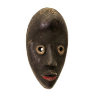 Máscara Passport, Dan, Costa do Marfim, Séc. XX, madeira, pigmentos, 8x15x6cm – Ref CCT22-030 [INDISPONÍVEL / UNAVAILABLE]