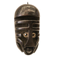 Máscara Ritual, Bete, Costa do Marfim, Séc. XX, madeira, pigmentos, 17x35x15cm – Ref CCT22-007