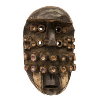 Máscara Ritual, Bete, Costa do Marfim, Séc. XX, madeira, pigmentos, 18x30x14cm – Ref CCT22-086