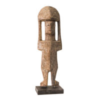 Figura Aklama, Adan, Gana, Séc. XX, madeira, pigmentos, 7x21x3cm – Ref CCAK22-022