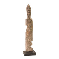 Figura Aklama, Adan, Gana, Séc. XX, madeira, pigmentos, 4x20x2cm – Ref CCAK22-025