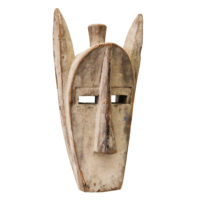 Máscara Kore, Bamana, Mali, Séc. XX., madeira, pigmentos, 20x40x16cm – Ref CCT22-065