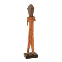 Figura Aklama, Adan, Gana, Séc. XX, madeira, pigmentos, 4x21x2cm – Ref CCAK22-007