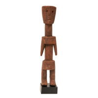 Figura Aklama, Adan, Gana, Séc. XX, madeira, pigmentos, 6x25x4cm – Ref CCAK22-028