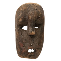 Máscara Ritual, Sukuma, Tanzânia, Séc. XX, madeira, metal, 18x34x13cm – Ref CCT22-087