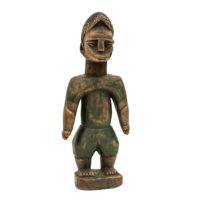 Figura Gemelar Hohovi Masculina, Fon, Benim, Séc. XX, madeira, pigmentos, 8x19x5cm – Ref CCT22-120