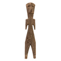 Figura Aklama, Adan, Gana, Séc. XX, madeira, 6x25x2cm – Ref CCAK20-053