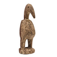 Figura Aklama (ave), Adan, Gana, Séc. XX, madeira, pigmentos, 7x20x7cm – Ref CCAK22-035