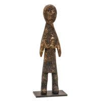 Figura Aklama, Adan, Gana, Séc. XX, madeira, pigmentos, 5x19x3cm – Ref CCAK22-040
