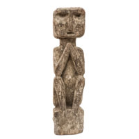 Figura de Protecção Putali, Magar, Nepal Oeste, Séc. XX, madeira, pigmentos, 13x53x9cm – Ref CCT23-002