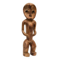 Figura Ritual Masculina, Lega, R.D. Congo, Séc. XX, madeira, 8x30x7cm – Ref CCT23-004