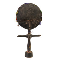 Figura de Fertilidade Akuaba, Ashanti, Gana, Séc. XX, madeira, contas, 15x33x5cm – Ref CCT23-064