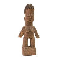 Figura Gemelar Hohovi feminina, Fon, Benim, Séc. XX, madeira, tintas, 8x18x5cm – Ref CCT23-066