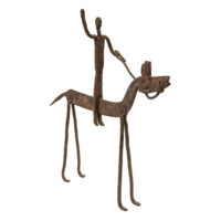 Guerreiro a Cavalo, Lobi, Burkina Faso, Séc. XX, ferro negro, 31x33x7cm – Ref CCT23-122
