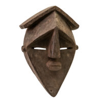 Máscara Mvondo, Lwalwa, R.D. Congo, Séc. XX, madeira, pigmentos, 21x32x17cm – Ref CCT23-084