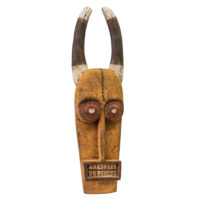 Máscara Ritual, Bozo, Mali, Séc. XX, madeira, tintas, 20x72x16cm – Ref CCT23-085