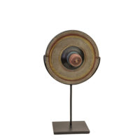Pião (Gasing / Spinning Top), Sasak, Lombok - Indonesia, Séc. XX, madeira, metal, tintas, 12x12x11cm – Ref CCT23-092