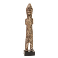 Figura Aklama, Adan (Adangbe), Togo/Gana, Séc. XX, madeira, pigmentos, 4x20x2cm – Ref CCAK23-021